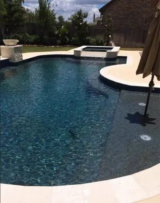 Curved Geometric Pool — Deck Building & Repair project by Bratton Pools