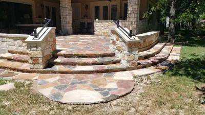 Custom Patio and Hardscape Design in Georgetown TX — Deck Building & Repair project by Archadeck Of Austin