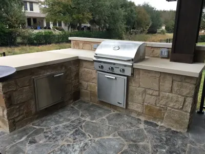 Outdoor Kitchen Patio in Georgetown, TX — Deck Building & Repair project by Archadeck Of Austin