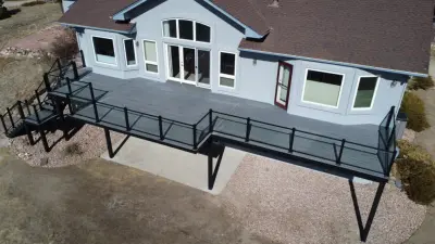 Steel and Glass — Deck Building & Repair project by StoneCroft Construction