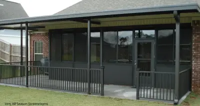 Transparent Room Enclosures — Deck Building & Repair project by All Season Screen Rooms