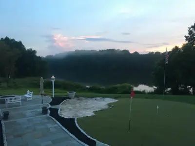 Bluestone Patio for Golf Course — Deck Building & Repair project by American Stone & Timber, LLC