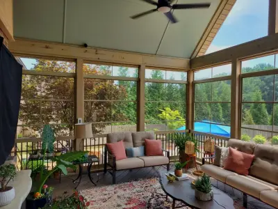 Greensboro Year-Round Room Featuring TimberTech AZEK Deck — Deck Building & Repair project by Archadeck Piedmont Triad