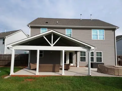 Covered Patio with Open Porch in Greensboro NC — Deck Building & Repair project by Archadeck Piedmont Triad