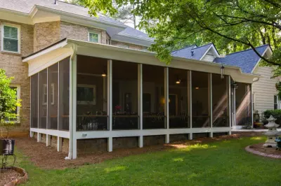Level Ground Screened Veranda — Deck Building & Repair project by Atlanta Decking & Fence Co., Inc.