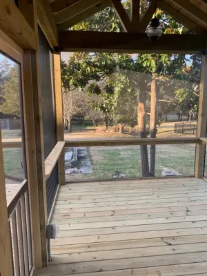 Partially Enclosed, Screened Patio — Deck Building & Repair project by Epoch Construction LLC