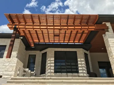 Cedar Pergola - Barton Creek — Landscape Construction project by Sierra Outdoor Living, L.L.C. in Bee Cave