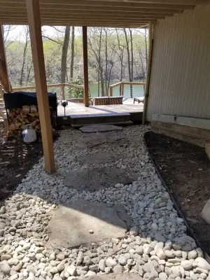 Exterior Walkway and Sidewalk Installation — Deck Building & Repair project by Coastal Outdoor Spaces