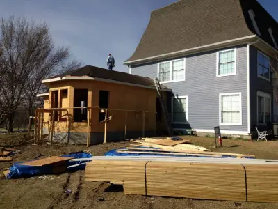 Residential Renovation and Expansion, Front and Back Porches, Bedroom, Bathroom, Sunroom, Deck — Deck Building & Repair project by Ortus Exteriors