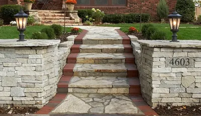 Custom Walkway — Landscape Construction project by Signature Patio & Landscape Co.