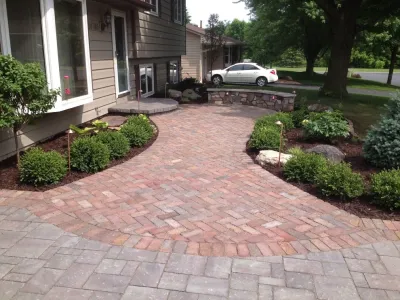 Maple Grove Front Entry — Landscape Construction project by Signature Patio & Landscape Co.