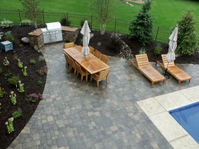 Poolside Lounge — Landscape Construction project by Signature Patio & Landscape Co.