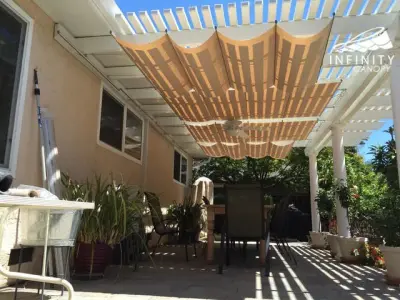 Endless Canopy Sunbrella Linen Cover — Deck Building & Repair project by Infinity Canopy