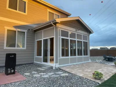 Thermal Aluminum Sunroom — Deck Building & Repair project by Elite Country Build