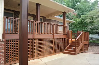 Ipe Deck with Custom Ipe Latticework — Deck Building & Repair project by Deckbuilders