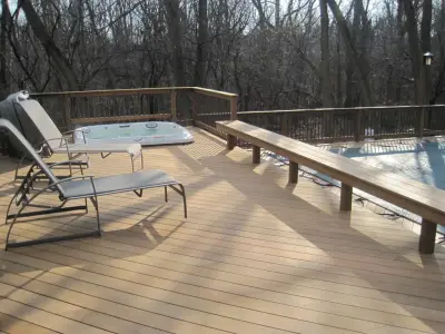 Ipe Spa Pool Deck — Deck Building & Repair project by Unique Deck Builders