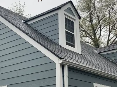 James Hardie Cedarmill Lap Siding with White Trim — Deck Building & Repair project by Ohio Exteriors