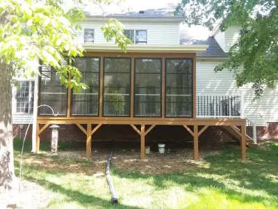 Jamestown NC Three-Season Room with Deck Attachment — Deck Building & Repair project by Archadeck Piedmont Triad