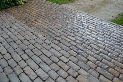 Jupiter Stone Paved Driveway — Deck Building & Repair project by Renew Crew Of Palm Beach County