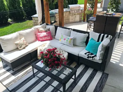 Kansas Outdoor Living Space with Pergola, Grilling Station, and Patio — Deck Building & Repair project by Kansas City Hardscapes