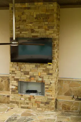 Outdoor Kitchen by the Pool — Deck Building & Repair project by HomeScapes
