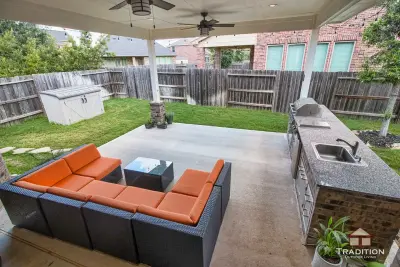 Katy, TX Kitchen and Enclosed Patio — Deck Building & Repair project by Tradition Outdoor Living