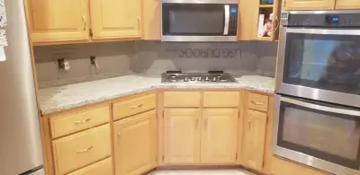 Countertops and Backsplash for the Kitchen — Deck Building & Repair project by Crossland Remodeling