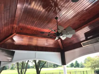 Lake Forest Pool Pavilion — Deck Building & Repair project by KLC Decking And Outdoor Living