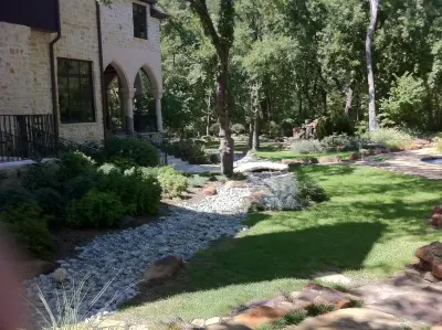 Suburban Oasis - Landscape Construction in Argyle, TX