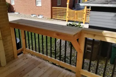 Spacious Cedar Deck on Brick Home — Deck Building & Repair project by Deck & Drive Solutions