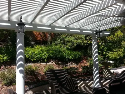 Lattice Canopy Framework — Deck Building & Repair project by Deome 2 Builders Inc