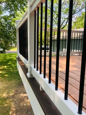 Lawrenceville Trex Transcend Deck with Secure Underneath Storage — Deck Building & Repair project by DTR Construction Service