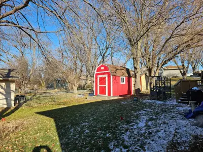 Small Crimson Barn — Deck Building & Repair project by Tuff Shed Omaha