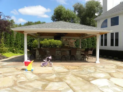 Chicago Luxury Outdoor Kitchens — Landscape Construction project by Smalls Landscaping in Valparaiso