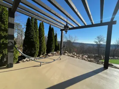 Highland Lakes Elegant Front Entry Pergola — Deck Building & Repair project by Archadeck Of Birmingham