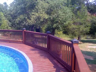 McLemore - Low Voltage Illuminated Post Cap Deck Lighting — Deck Building & Repair project by Moonlight Decks LLC