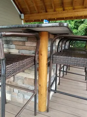 Memphis Poolside Pavilion, Arbor, and Deck — Deck Building & Repair project by Weddington Construction