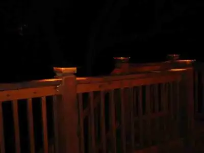 Miller - Low Voltage Lighted Post Caps for Deck Lighting — Deck Building & Repair project by Moonlight Decks LLC