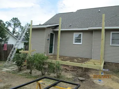Miss Matera's Updated Porch — Deck Building & Repair project by S&J Specialty Builders