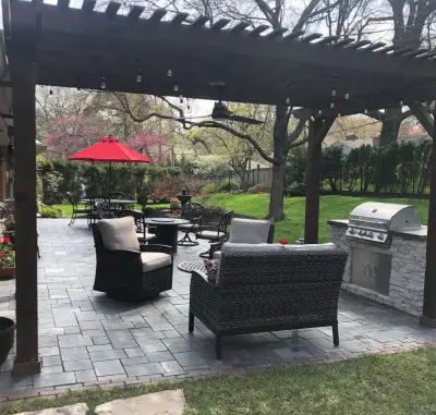 Mission Hills Paved Patio — Deck Building & Repair project by Kansas City Hardscapes