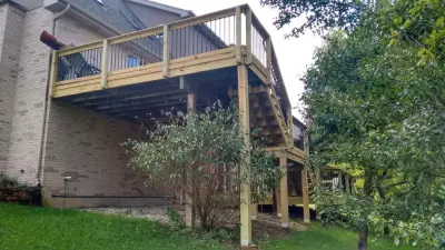 Lemont, IL Deck Builder's Multi-Tiered Deck — Deck Building & Repair project by Archadeck Of Chicagoland