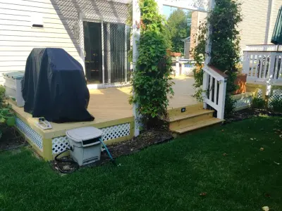 Tiered Pool Deck in Aurora, IL — Deck Building & Repair project by Archadeck Of Chicagoland