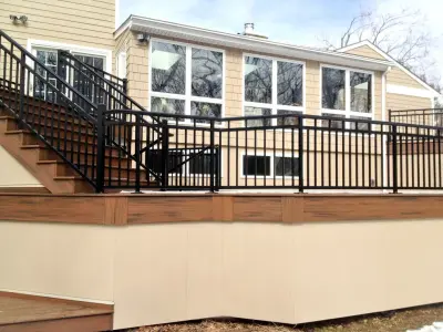 Tiered Trex Deck — Deck Building & Repair project by Miles Deck Construction