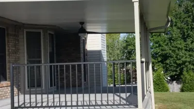 Westbury Railing Awning in New Albany, Indiana — Deck Building & Repair project by KLC Decking And Outdoor Living