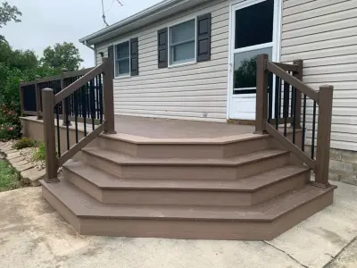 Updated Rear Deck — Deck Building & Repair project by Classic Decks & Fence LLC