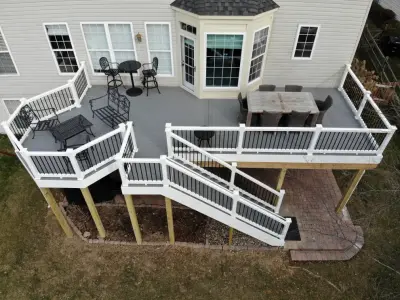 Customized Deck Design — Deck Building & Repair project by M.C. Fence And Deck