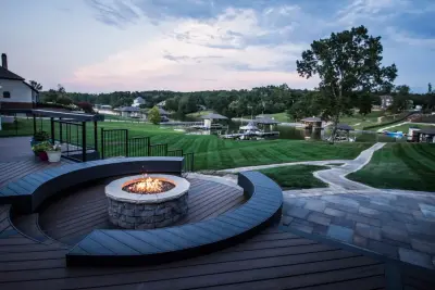 Modern Fireplaces — Deck Building & Repair project by Smoky Mountain Deck Builders