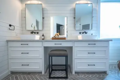 Tuscan Lakes Master Bathroom Renovation — Interior Design & Decorating project by Jennifer Kizzee Design