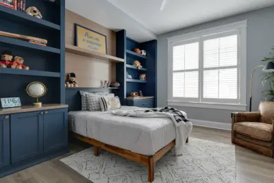 Young Male's Bedroom — Interior Design & Decorating project by Kelly Marino Designs