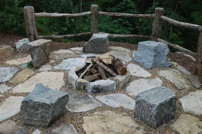 Fire Pits — Landscape Construction project by Snow Creek Landscaping, LLC in Asheville